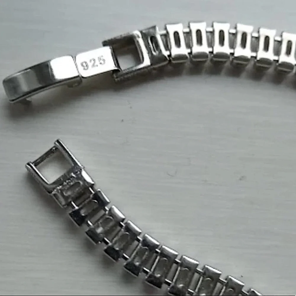 SILVER RHINESTONE ZIRCON BRACELET